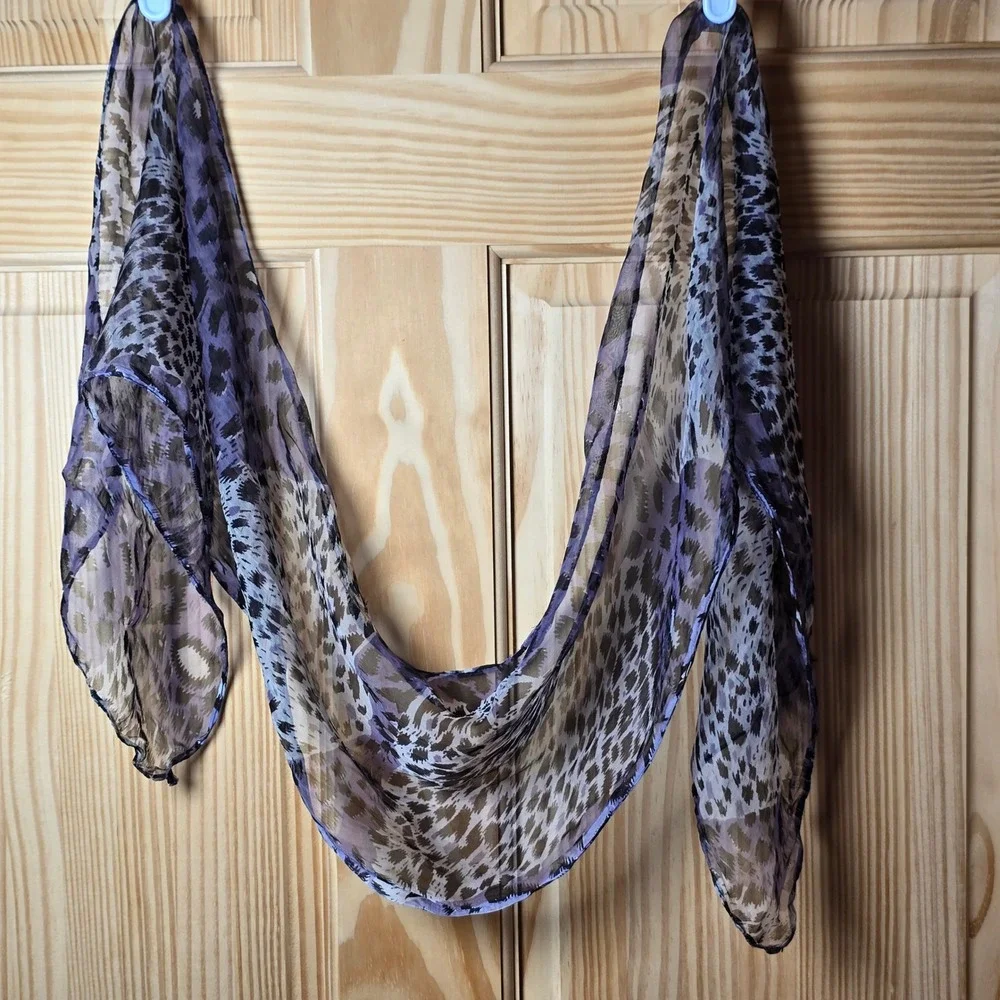 Scarf Belt Shawl Sash Table Runner Bandana Hankie Tie Animal Print 62